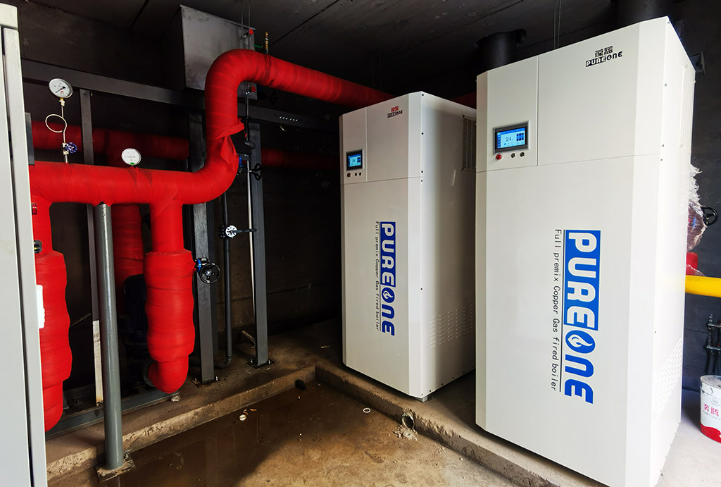 YH533388银河全预混超低氮铜管燃气锅炉天津案例